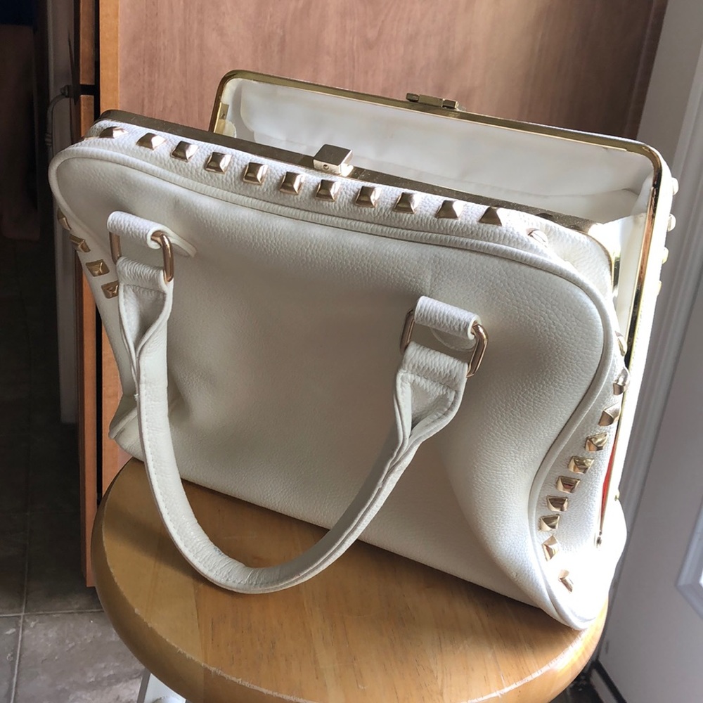 White Pleather Forever 21 Purse - Picture 3 of 3